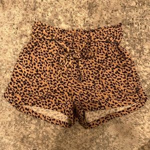 AERIE LEOPARD SHORTS
